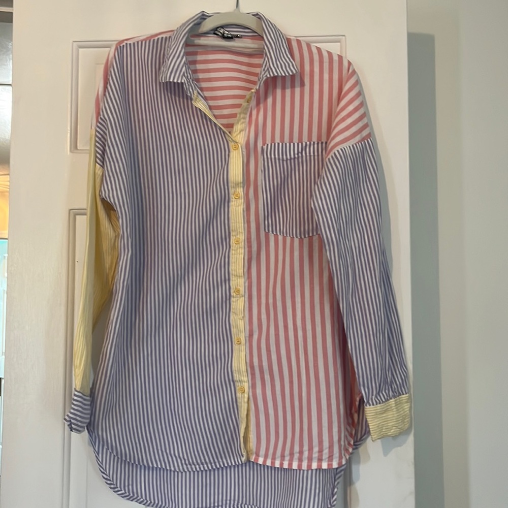 Size 12 cotton madras shirt